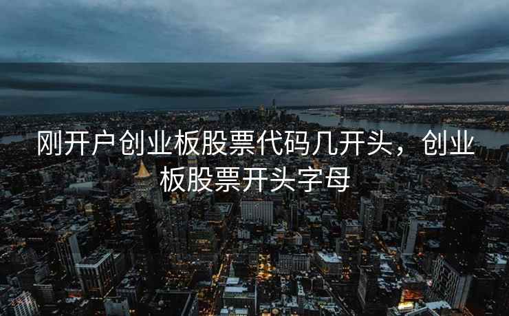 刚开户创业板股票代码几开头，创业板股票开头字母