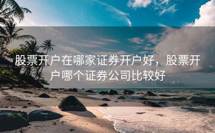 股票开户在哪家证券开户好，股票开户哪个证券公司比较好