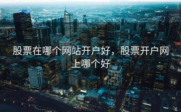股票在哪个网站开户好，股票开户网上哪个好