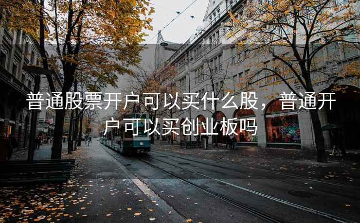 普通股票开户可以买什么股，普通开户可以买创业板吗